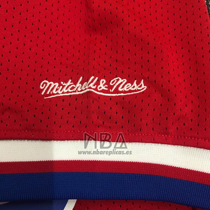 Camiseta Manga Corta Philadelphia 76ers Allen Iverson NO 3 Rojo